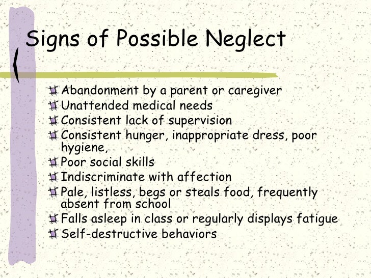 Signs of emotional neglect in relationship